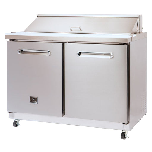 Kelvinator KCHST48.12 48" Sandwich/Salad Prep Table with Refrigerated Base – 12 cu.ft., 2 Doors - Industry Kitchen Supply