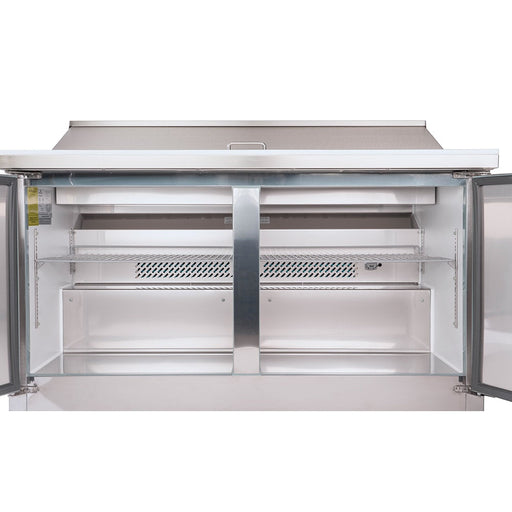 Kelvinator KCHST60.16 61" Sandwich/Salad Prep Table with Refrigerated Base – 15.5 cu.ft., 2 Doors - Industry Kitchen Supply