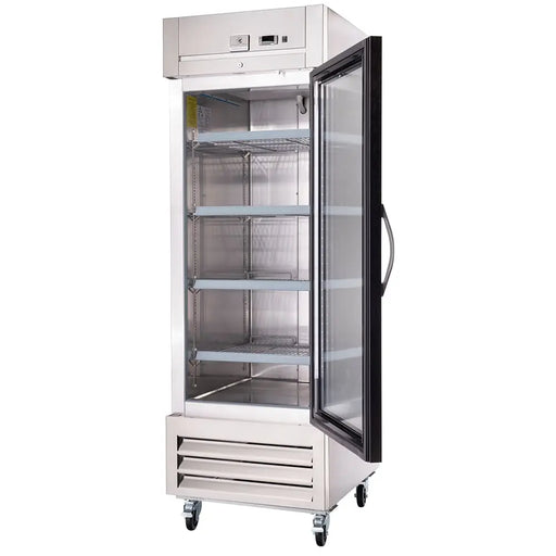 Kelvinator KCHRI27R1GDR 26 3/4" One-Section Reach-In Refrigerator – Glass Door, 23 cu.ft. - Industry Kitchen Supply