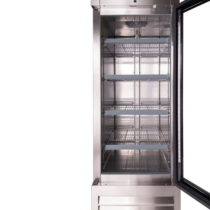 Kelvinator KCHRI27R1GDR 26 3/4" One-Section Reach-In Refrigerator – Glass Door, 23 cu.ft. - Industry Kitchen Supply