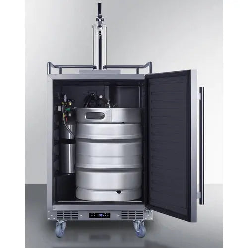 Summit BC74OSCOM Kegerator – 5.6 cu.ft., Indoor/Outdoor, 1-3 Taps - Industry Kitchen Supply