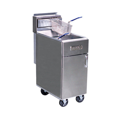 Royal RFT-50 Gas Fryer – 50 lb. Single Pot, 114,000 BTU - Industry Kitchen Supply