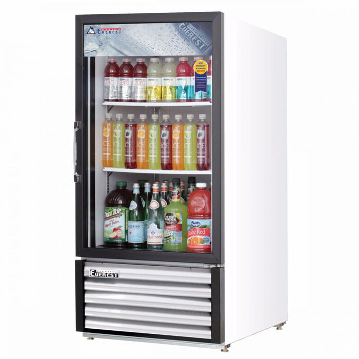 Everest EMGR8 24" Single Swing Glass Door Merchandiser Refrigerator